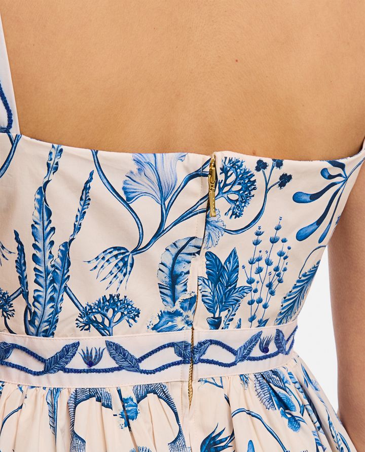 EMBROIDERED LACE MINI DRESS FOR PARTY