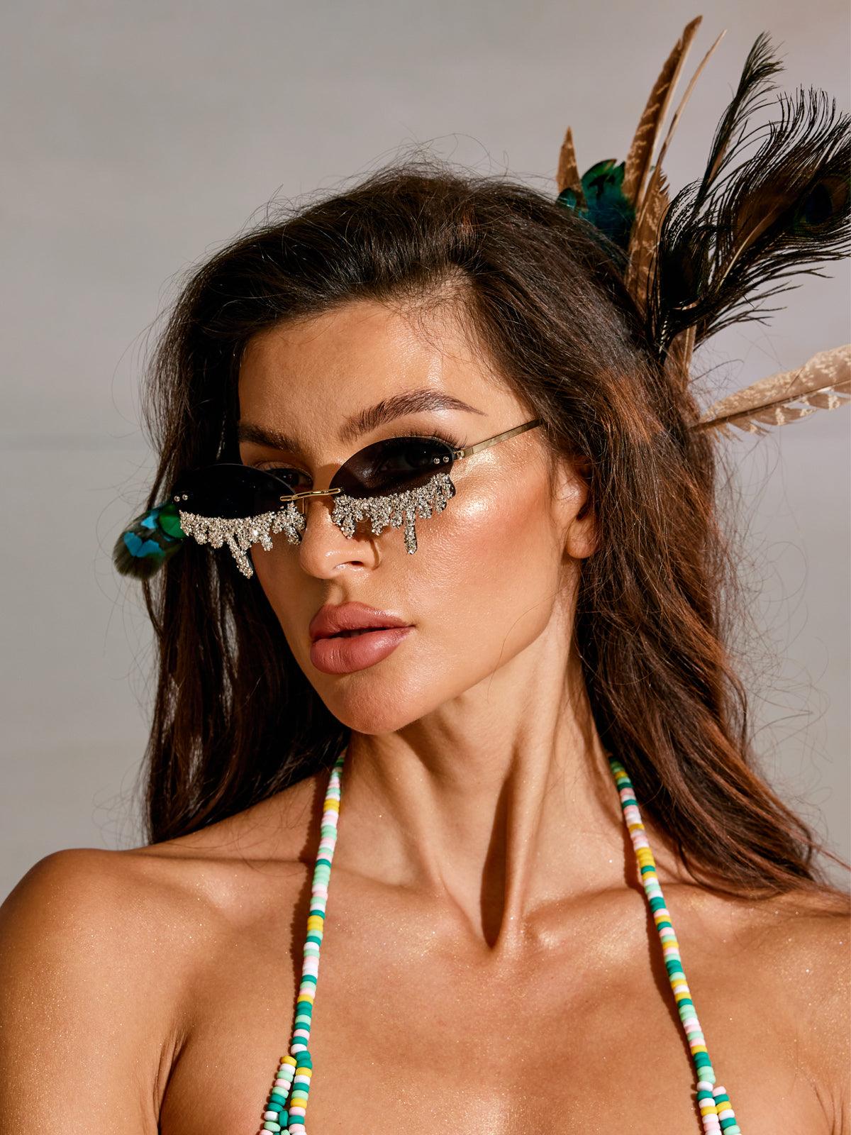 AIRLIE TEARDROP CRYSTAL SUNGLASSES FOR WEDDINGS