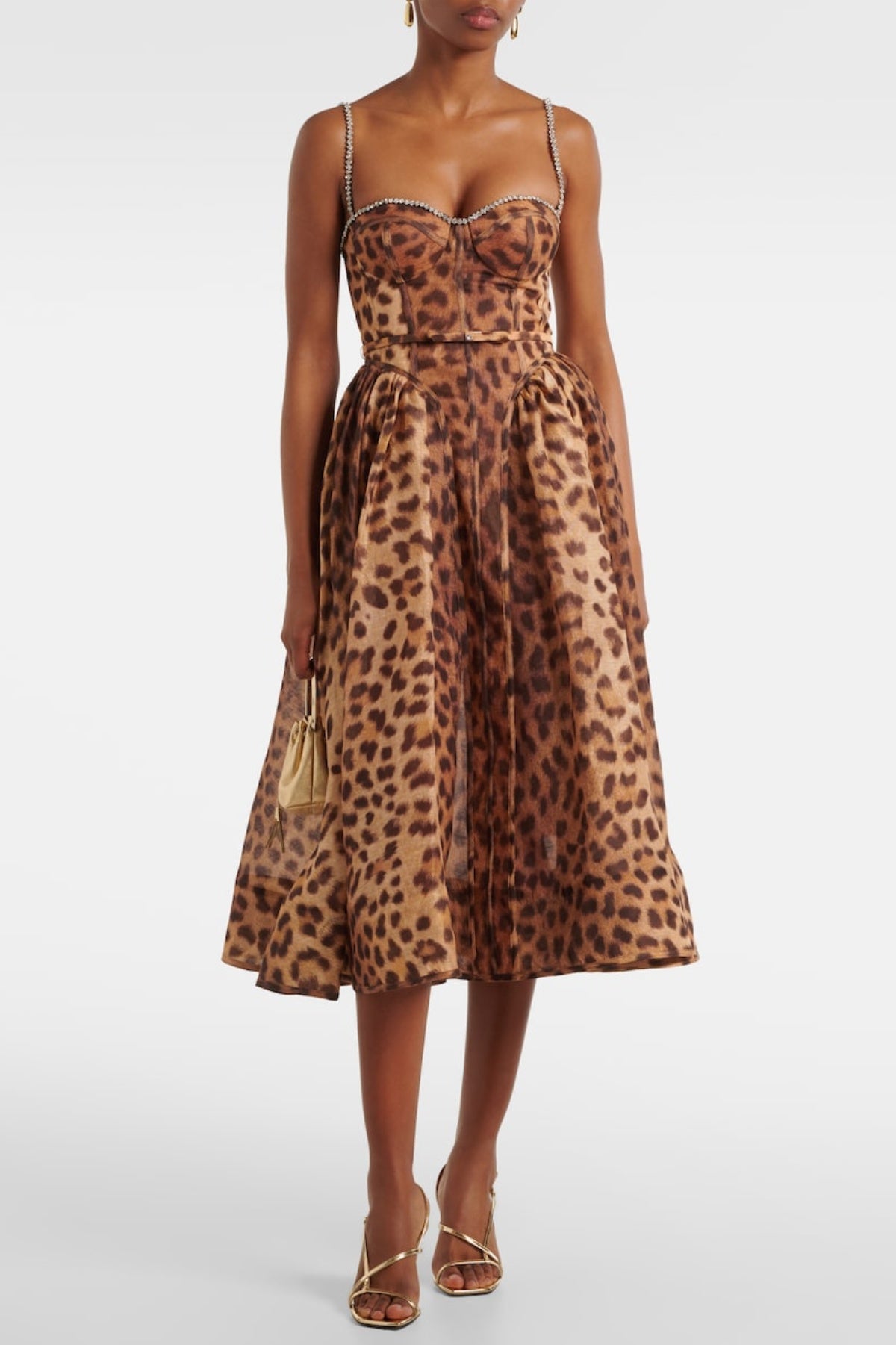 AlainyLeopardCrystalBeltedMidiDress3 ALAÏNY LEOPARD BELTED MIDI DRESS