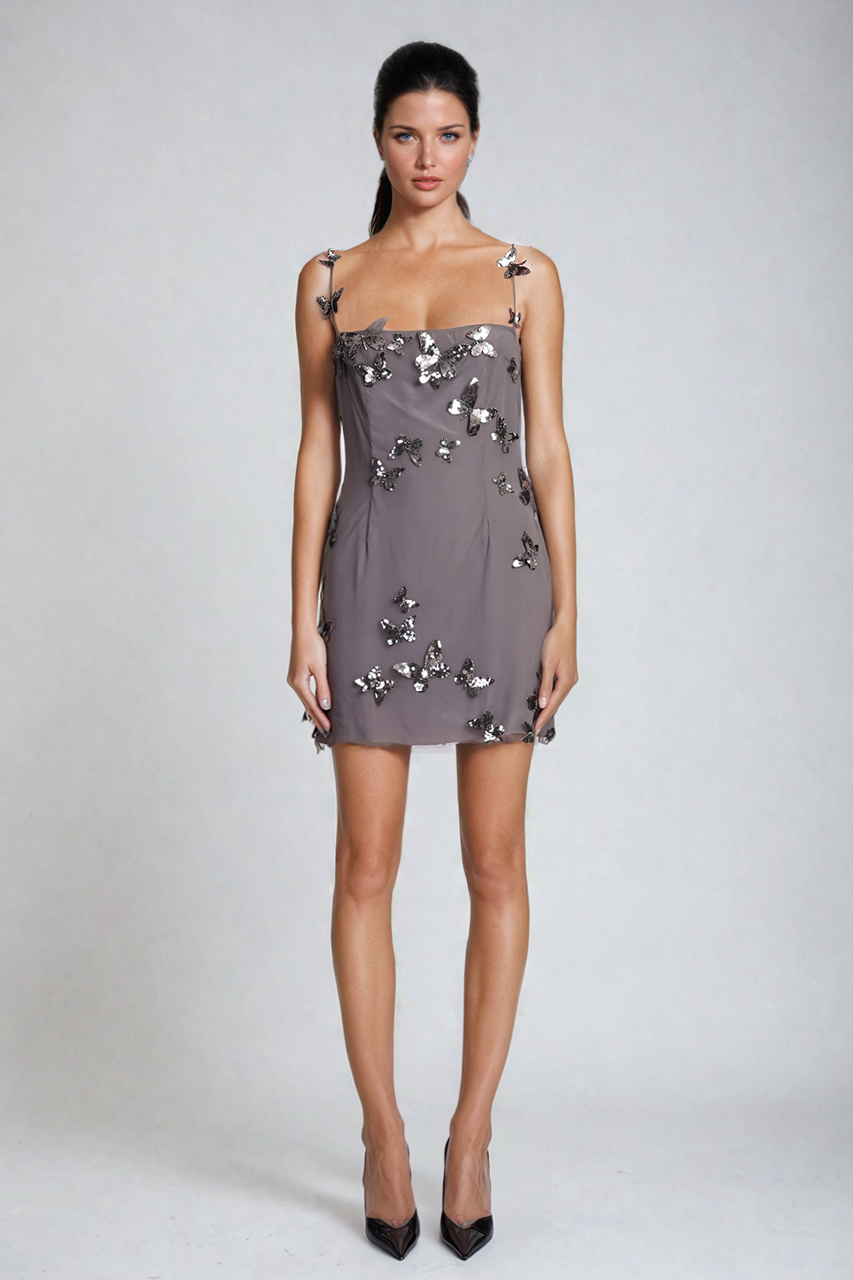 ALDIS BUTTERFLY SLEEVE MINI DRESS FOR PARTIES