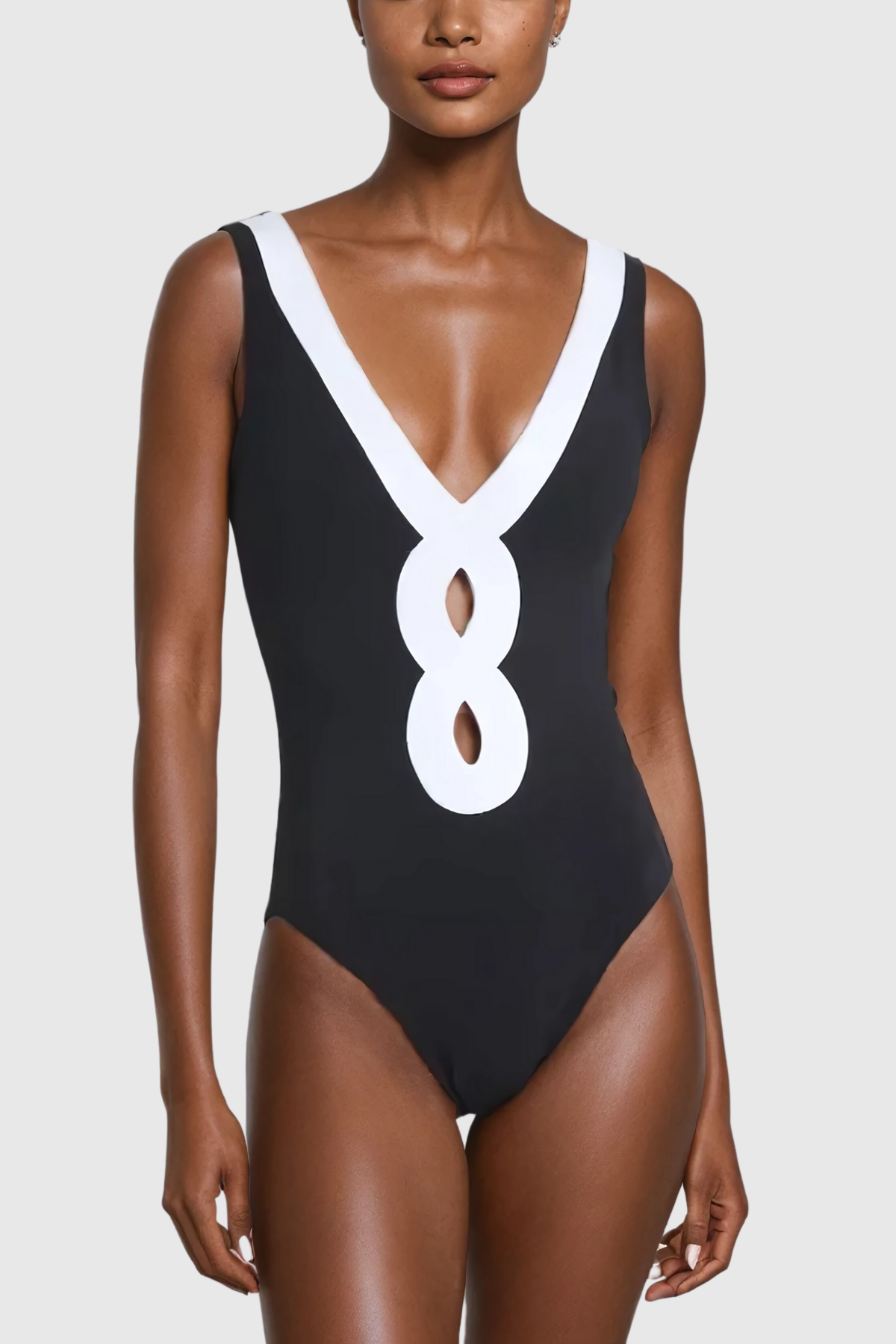 AlexeyPlungeCutoutOnePieceSwimsuit_1 REBECCA PLUNGE CUTOUT ONE PIECE SWIMSUIT FOR VACATION