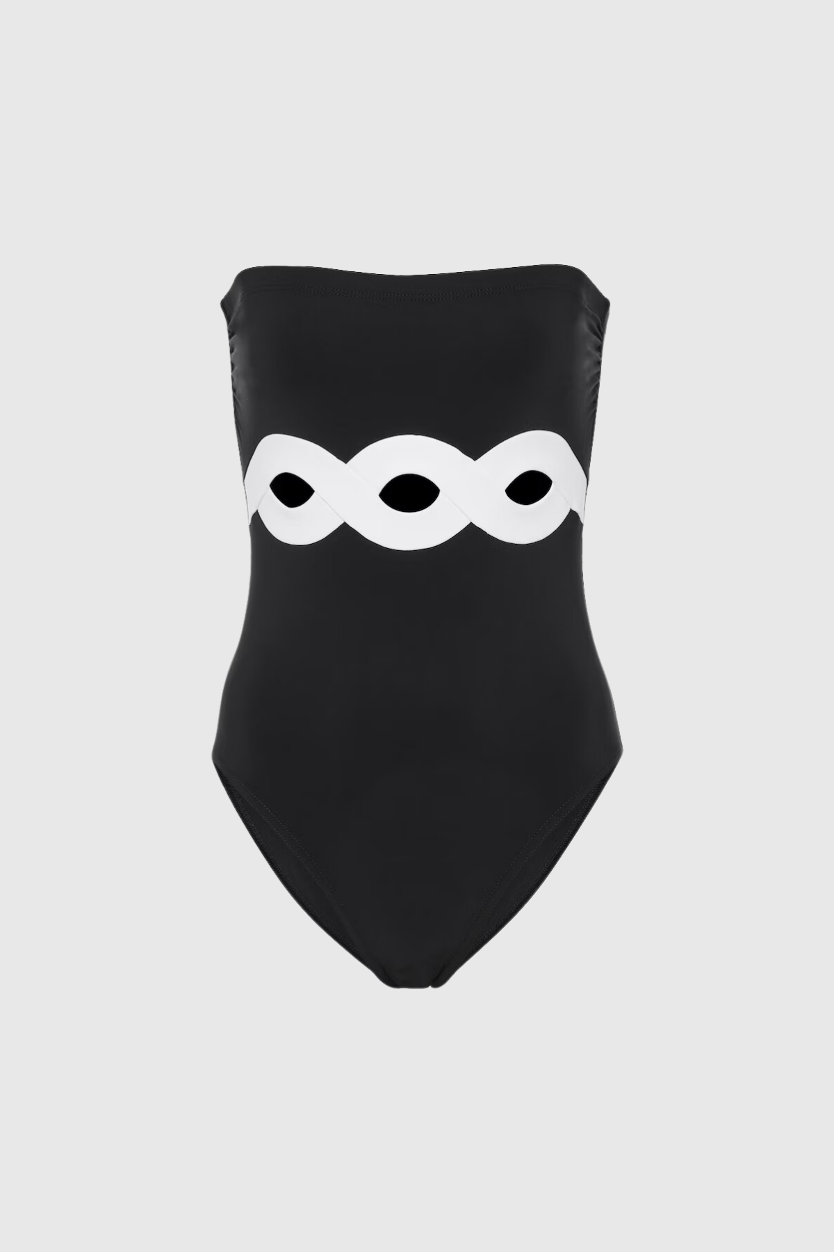 ODELETTE STRAPLESS CUTOUT ONE-PIECE SWIMSUIT