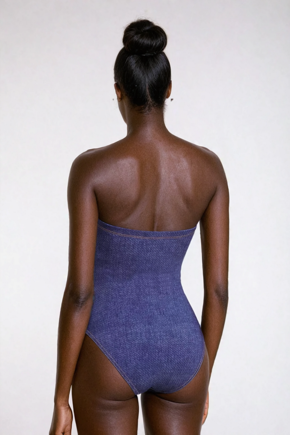 MICHELLE STRAPLESS CUTOUT BODYCON SWIMSUIT