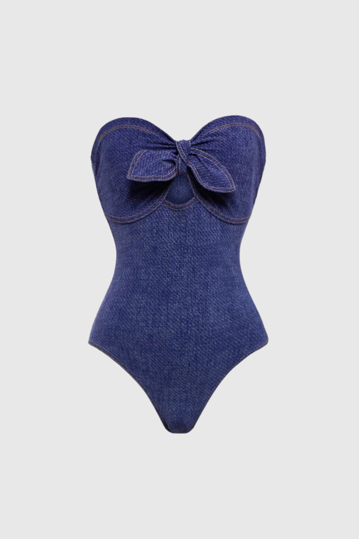 MICHELLE STRAPLESS CUTOUT BODYCON SWIMSUIT