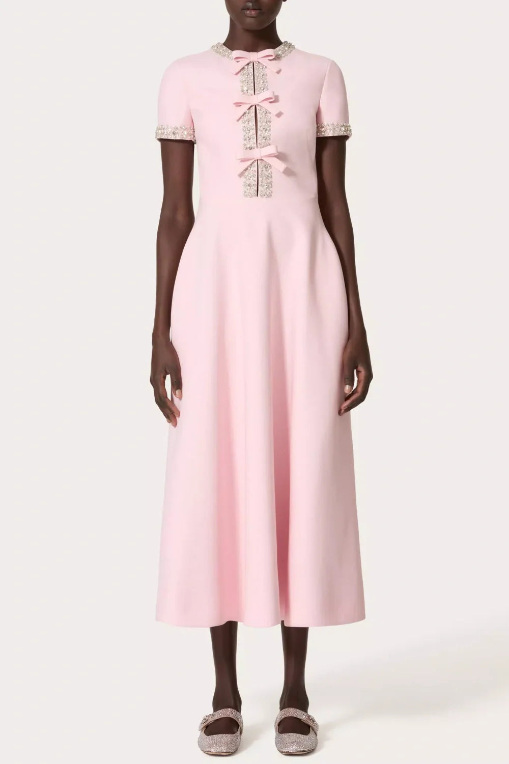 ALVAIA CRYSTAL BOW MAXI DRESS - FORMAL EVENT