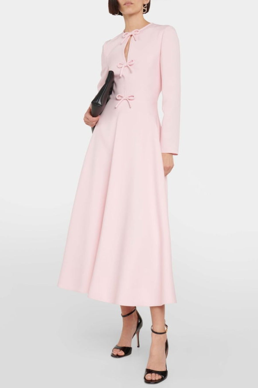 ALVAIA BOW MAXI DRESS | LONG SLEEVE EVENING GOWN