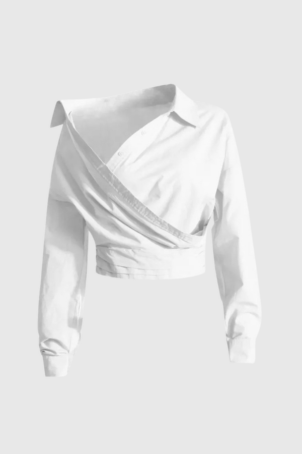 AMIRA ASYMMETRIC BLOUSE WHITE OFFICE WEAR