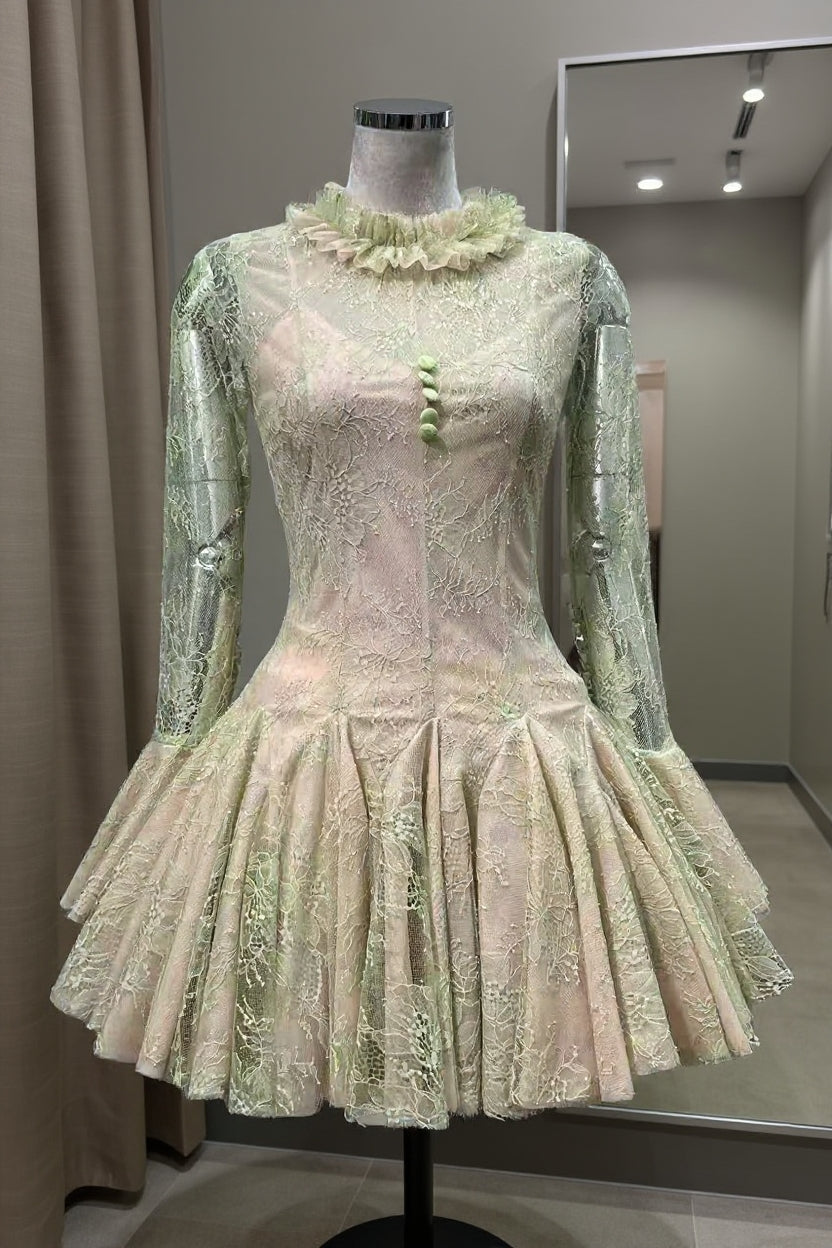 EMBROIDERED FLARED MINI DRESS FOR PARTY