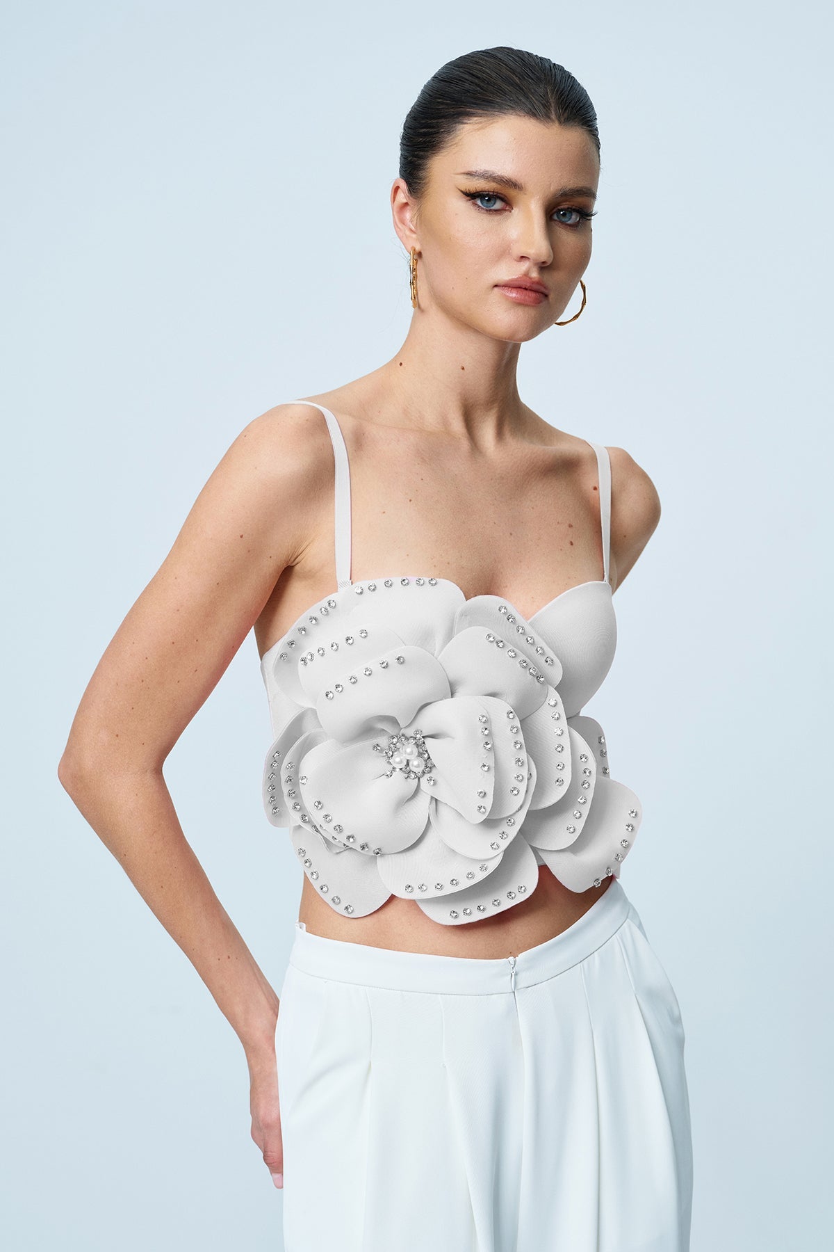 AnjanetteFlowerSpaghettiRhinestoneTopInPink_1_c3f60985-12e1-45e2-9371-e9f831455fbb RHINESTONE SPAGHETTI STRAP FLORAL TOP FOR PARTY
