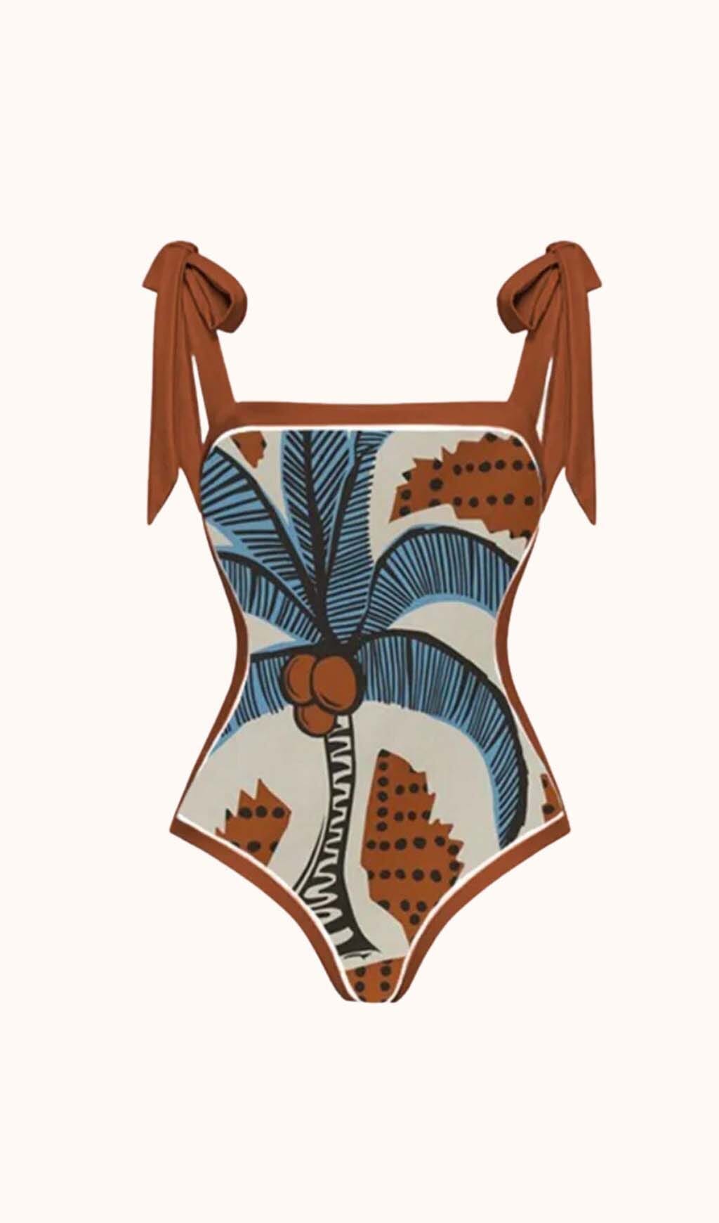 ANNAKA PRINTED BIKINI SET VACATION BEACHWEAR