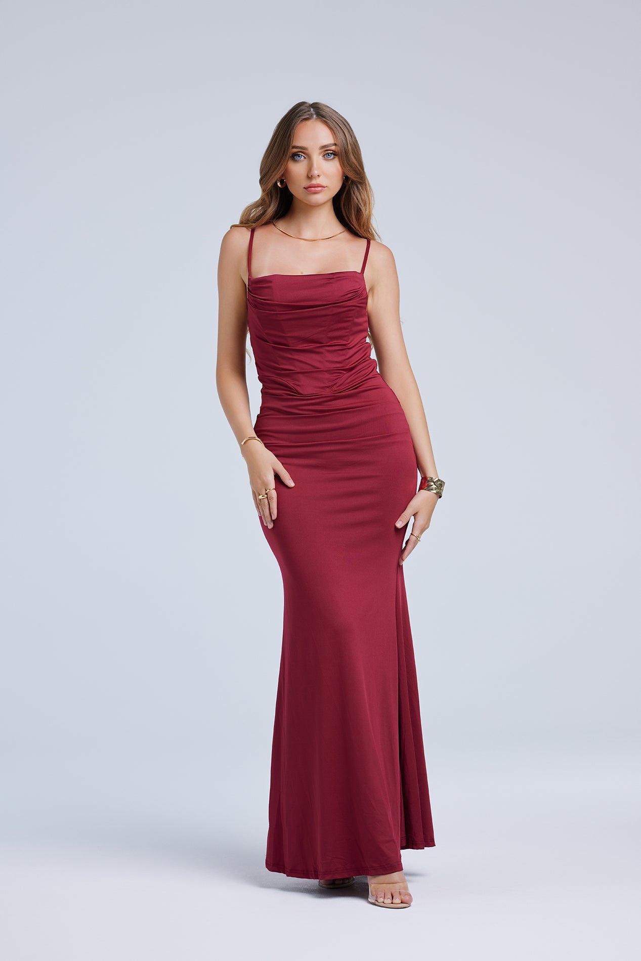 ANNIE CORSET MAXI DRESS FOR WEDDING GUEST