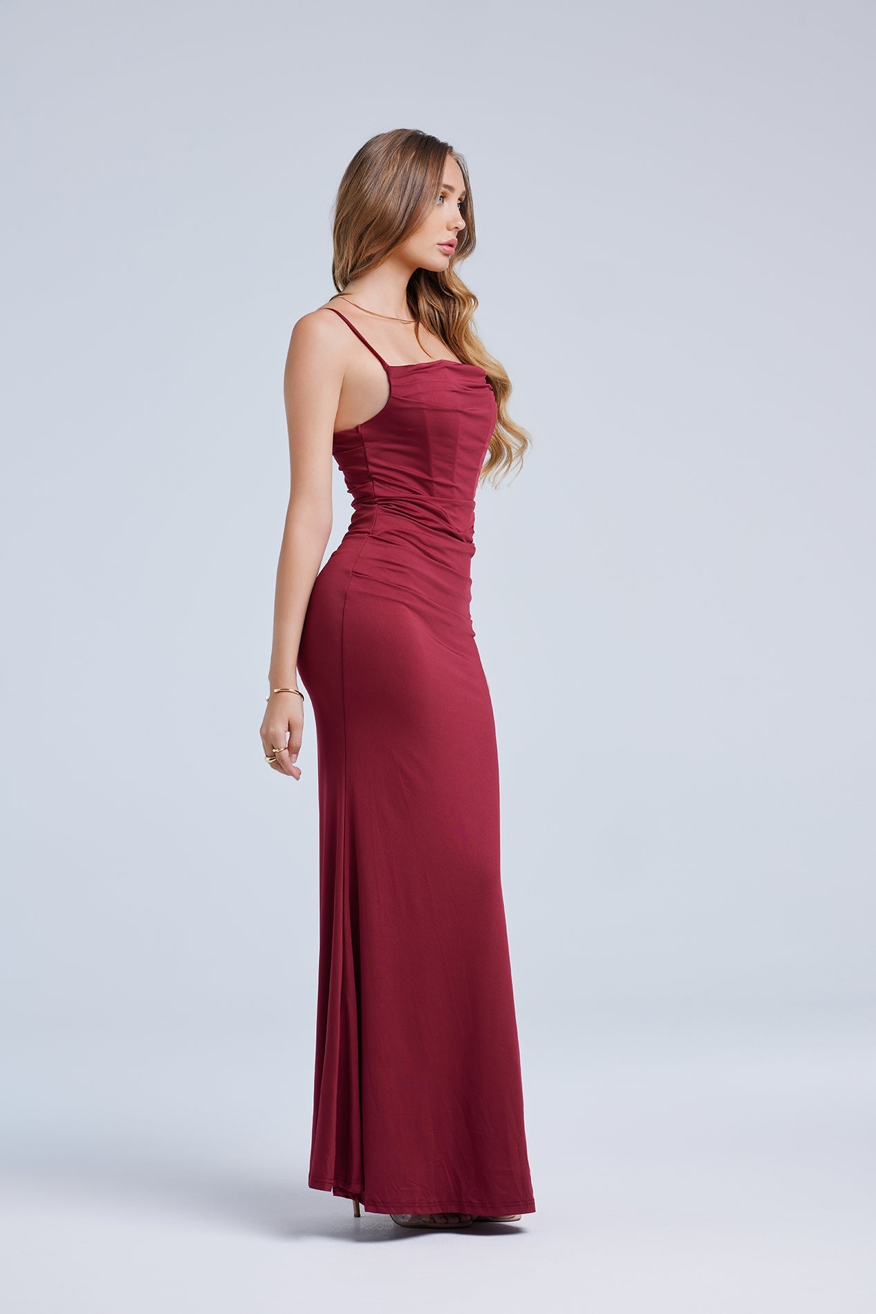ANNIE CORSET MAXI DRESS FOR WEDDING GUEST