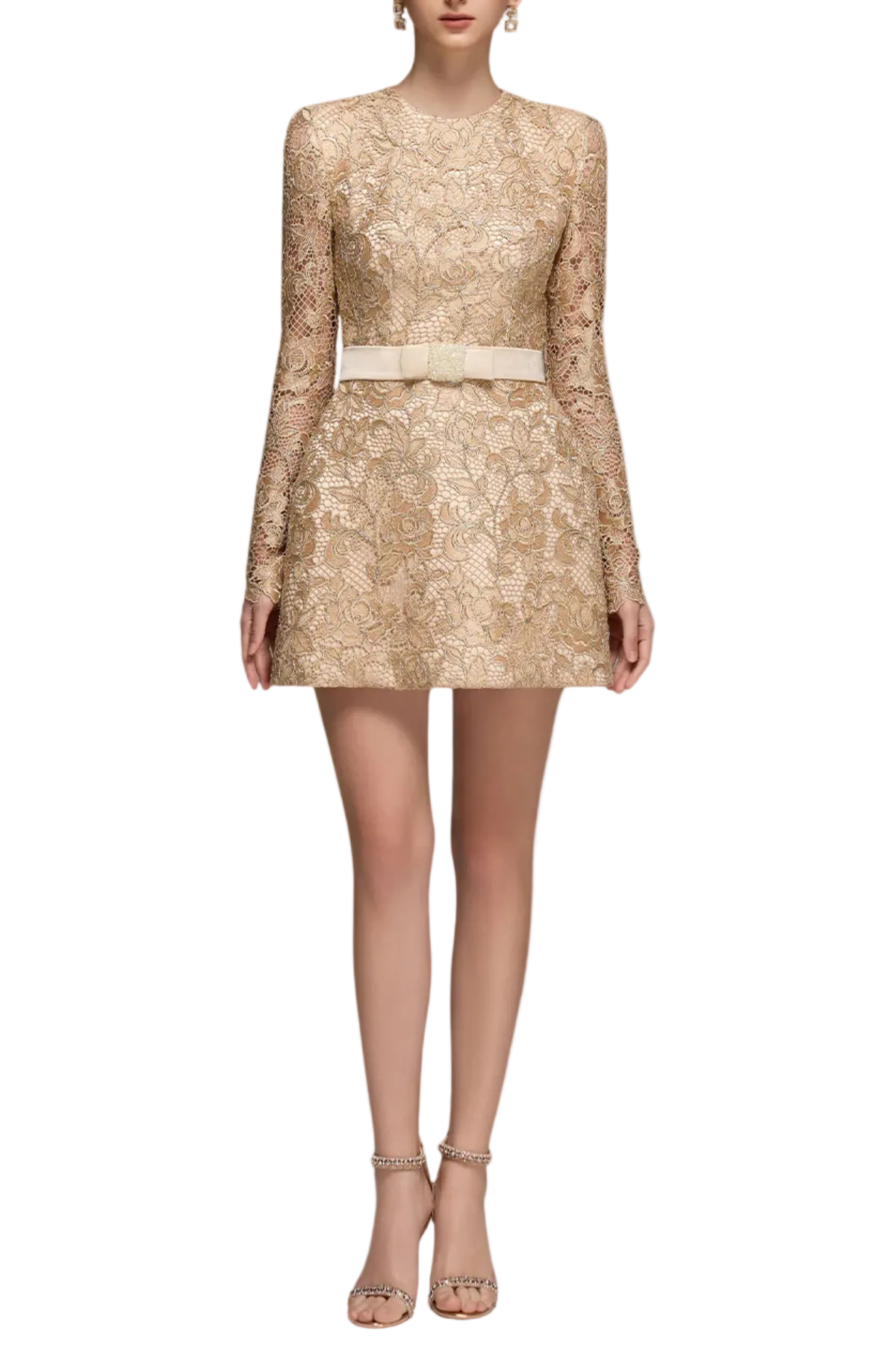 AnslieLaceBeltedMiniDress3 ANSLIE LACE BELTED MINI DRESS FOR WEDDING GUEST