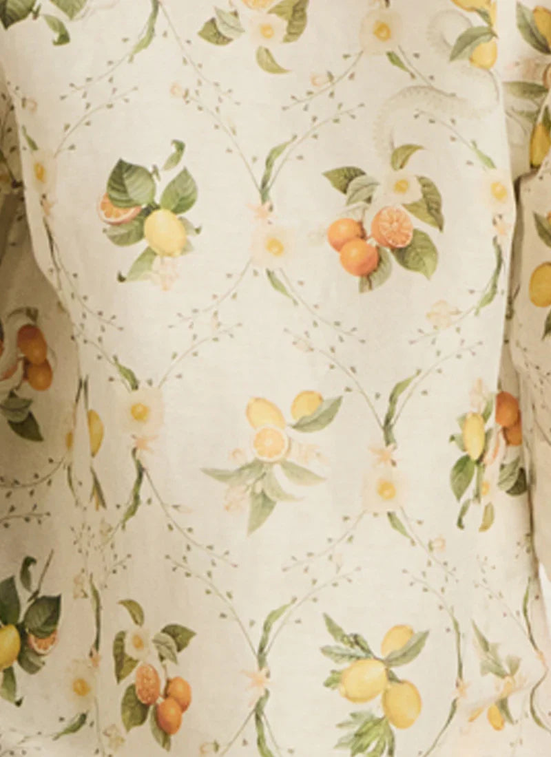 YELLOW FLORAL MAXI DRESS - VALENCIA JACINTA PRINT