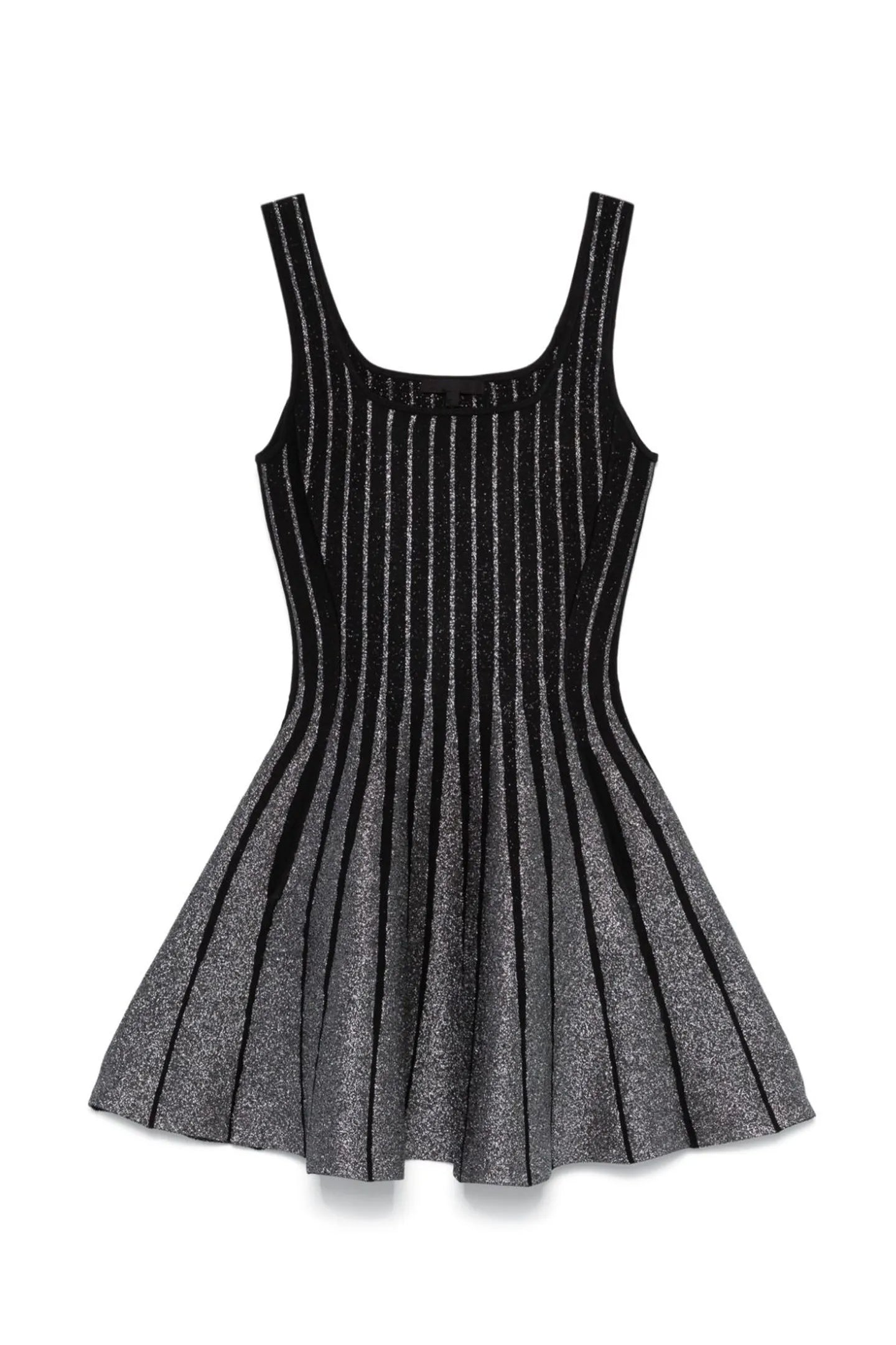 ARLENE SQUARE NECK STRIPED MINI DRESS