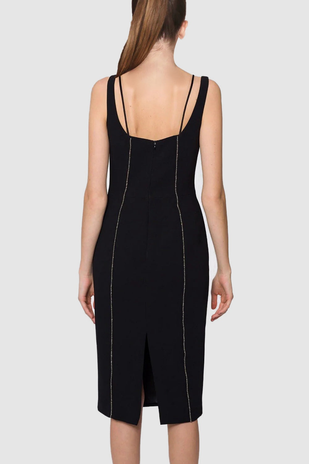 ARTEMIS SPARKLY CUTOUT MIDI BANDAGE DRESS