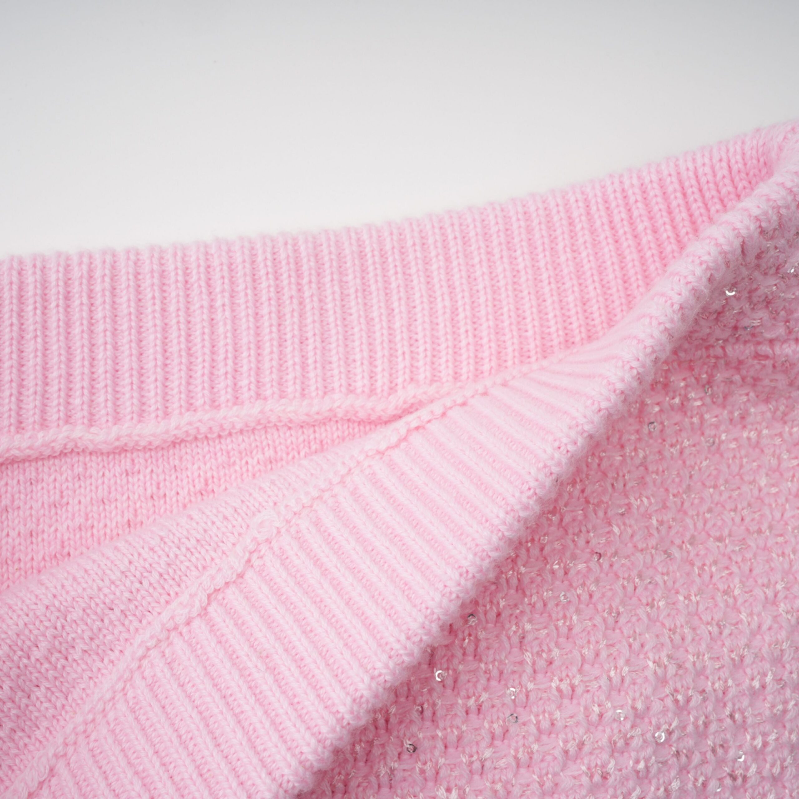 SHIRLEY SEQUINED KNIT SET, PINK COCKTAIL PARTY