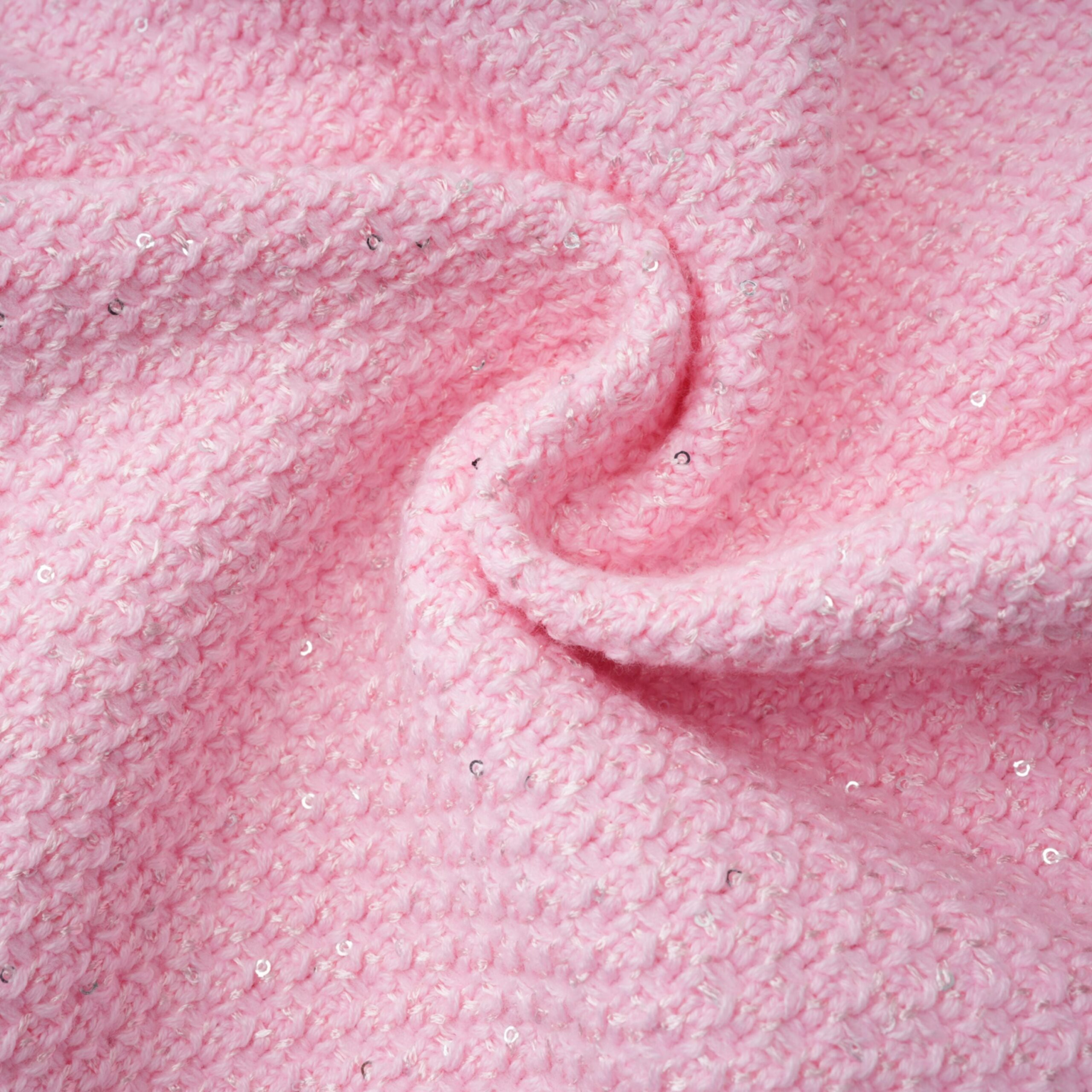 SHIRLEY SEQUINED KNIT SET, PINK COCKTAIL PARTY