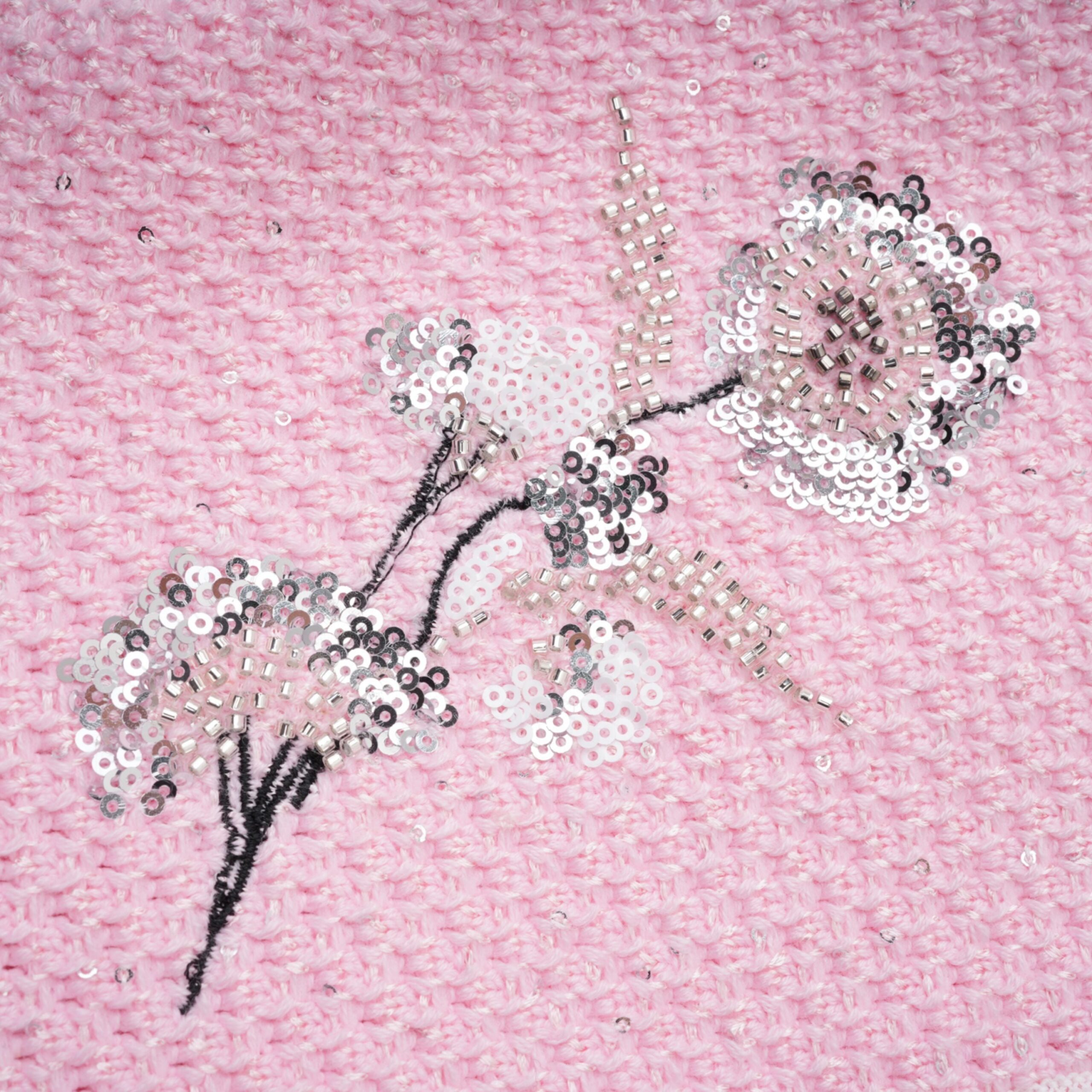 SHIRLEY SEQUINED KNIT SET, PINK COCKTAIL PARTY