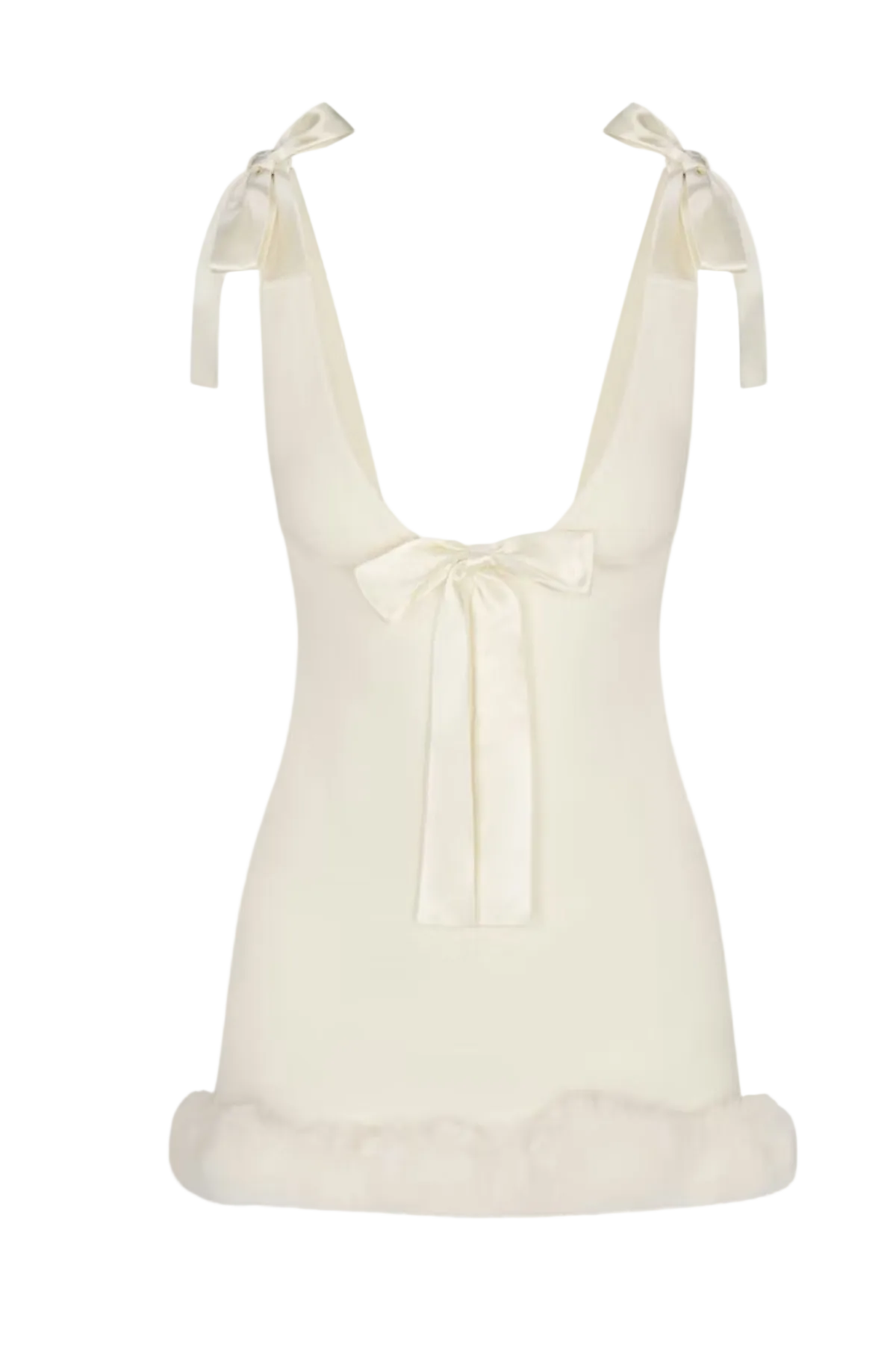 ATALANTA BOW MINI DRESS - WHITE PARTY STYLE