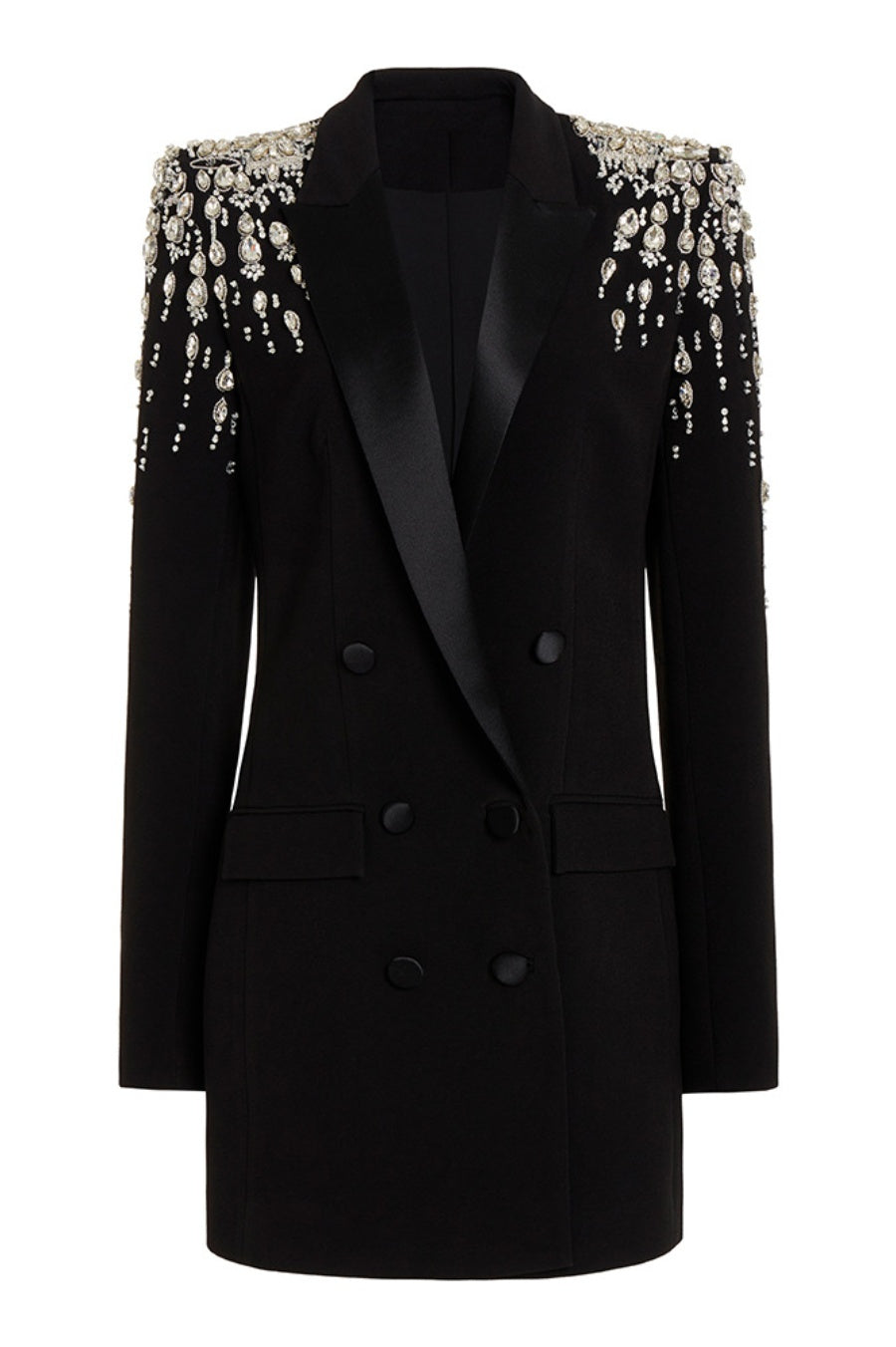 AURORA CRYSTAL BLAZER DRESS FOR EVENING
