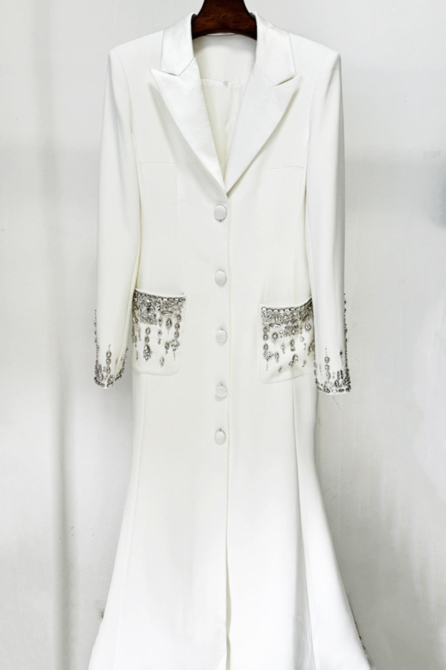 AURORA CRYSTAL BLAZER MAXI DRESS FOR EVENING