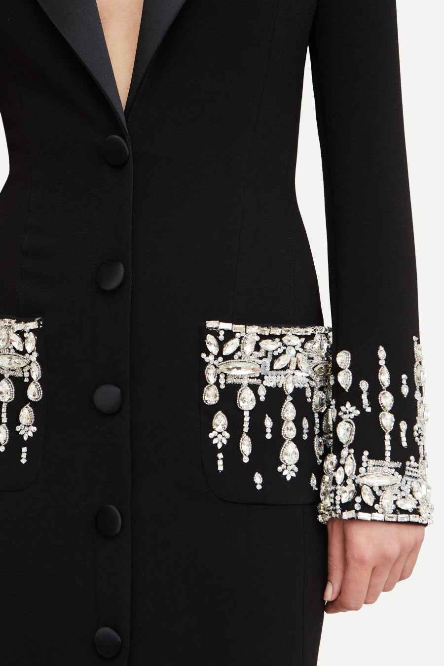 AURORA CRYSTAL BLAZER MAXI DRESS FOR EVENING