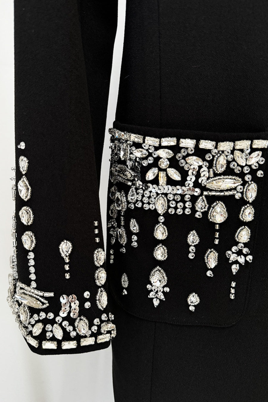 AURORA CRYSTAL BLAZER MAXI DRESS FOR EVENING