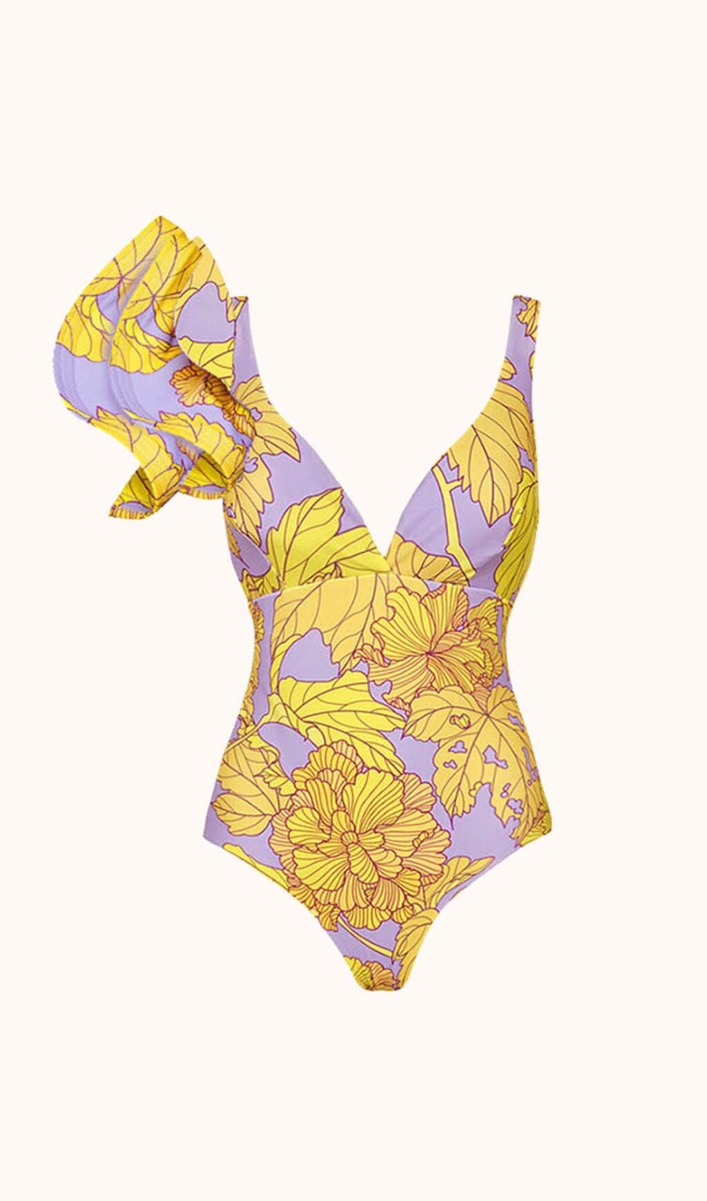 AYODELE RUFFLE TWO-PIECE SWIM SET