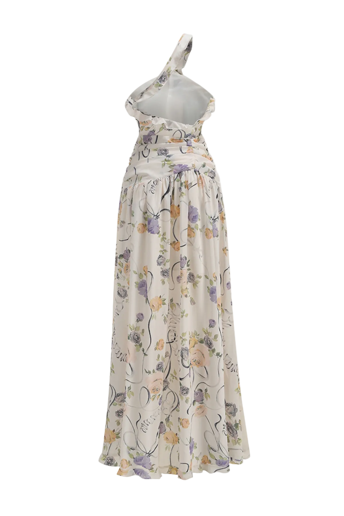 AZRIEL FLORAL ONE SHOULDER MAXI DRESS