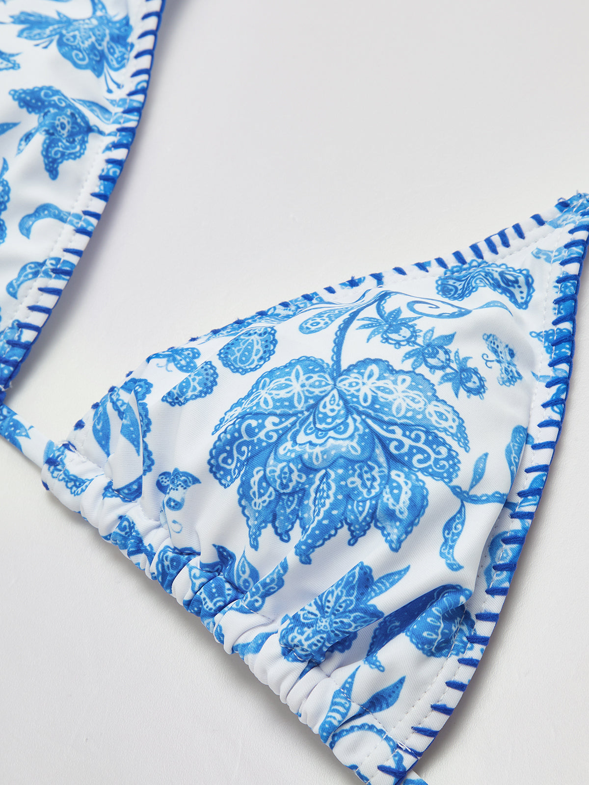 PRINTED TASSEL BIKINI SET - ADJUSTABLE STRAPS, BEACH VACATION