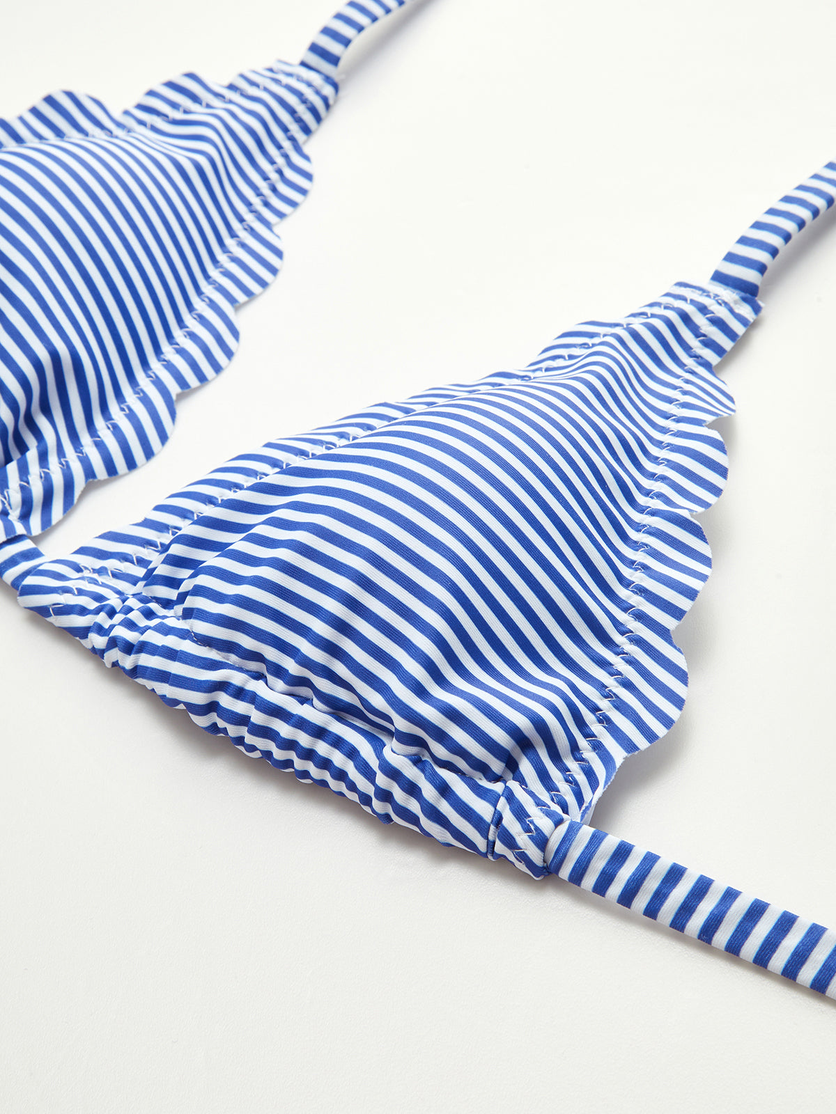 HALTER STRIPED PADDED BIKINI SET - BEACH VACATION