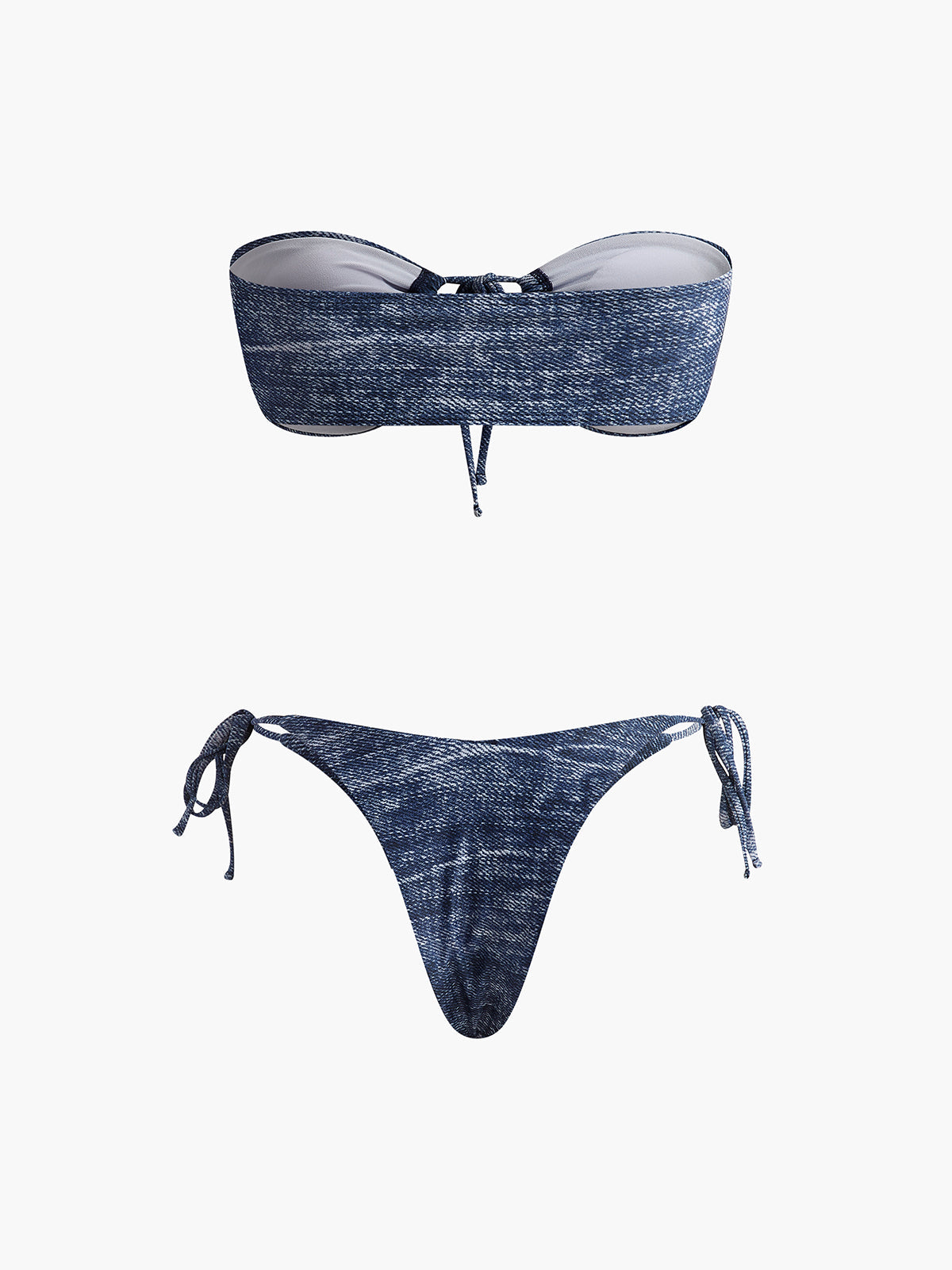 VINTAGE STRAPLESS BIKINI SET
