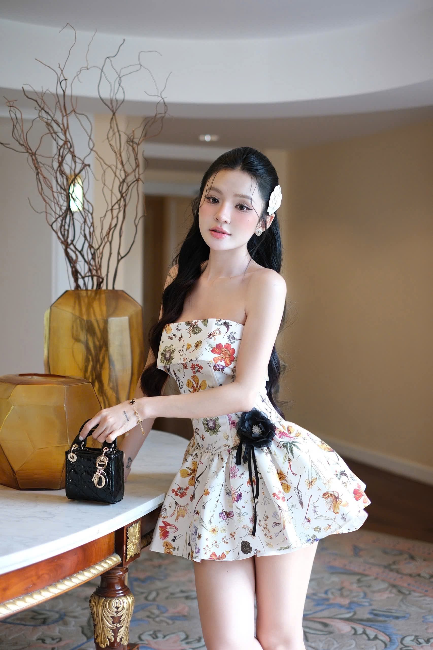 LUMI STRAPLESS MINI DRESS FOR COCKTAIL PARTY