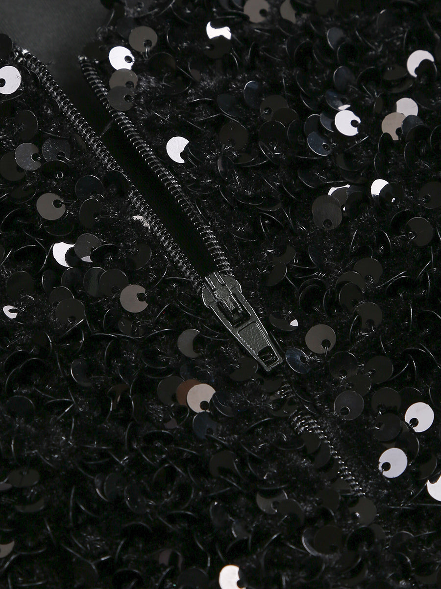 SEQUIN SLIT MAXI DRESS FOR PARTY NIGHTS