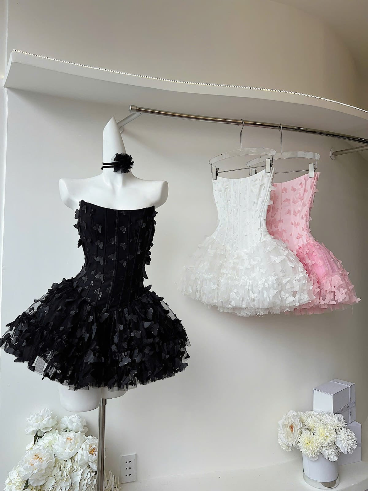 ADARA BUTTERFLY CORSET MINI DRESS FOR PARTY