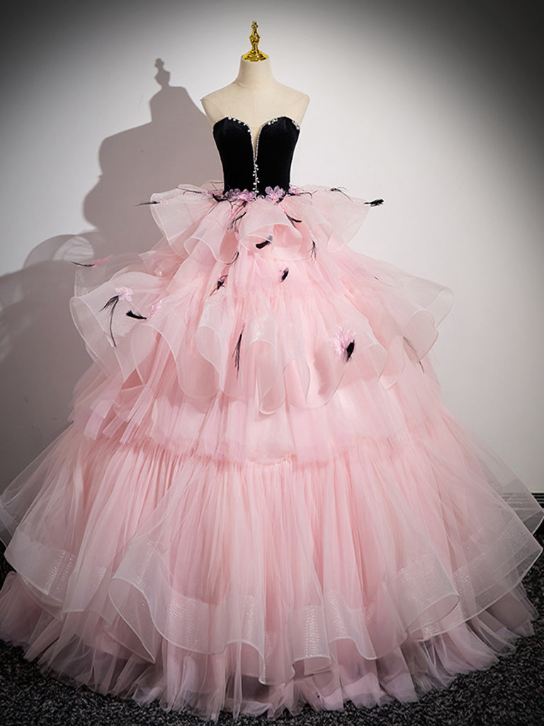 PINK TULLE SWEETHEART PARTY DRESS