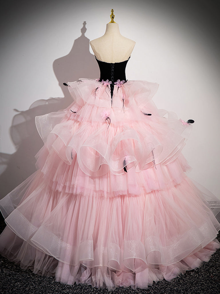 PINK TULLE SWEETHEART PARTY DRESS