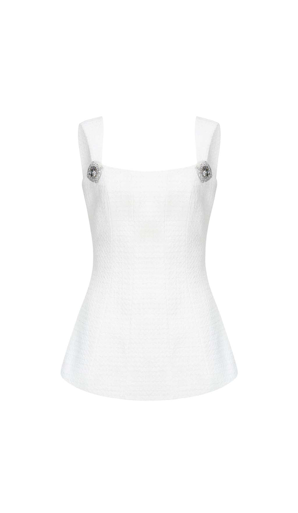 RHINESTONE BOW SET, WHITE, FORMAL PARTY WEAR