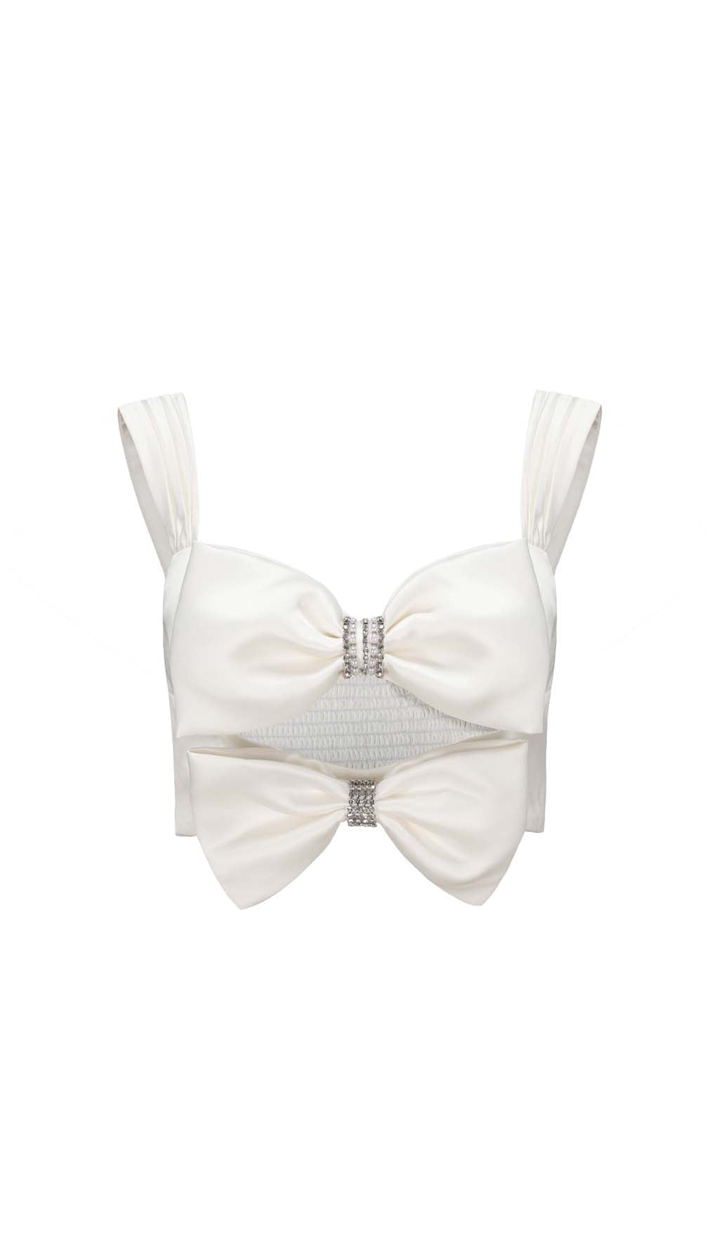 BOW-EMBELLISHEDTWO-PIECESUITINWHITE6 BOW TWO-PIECE SUIT WHITE WEDDING FORMAL SET