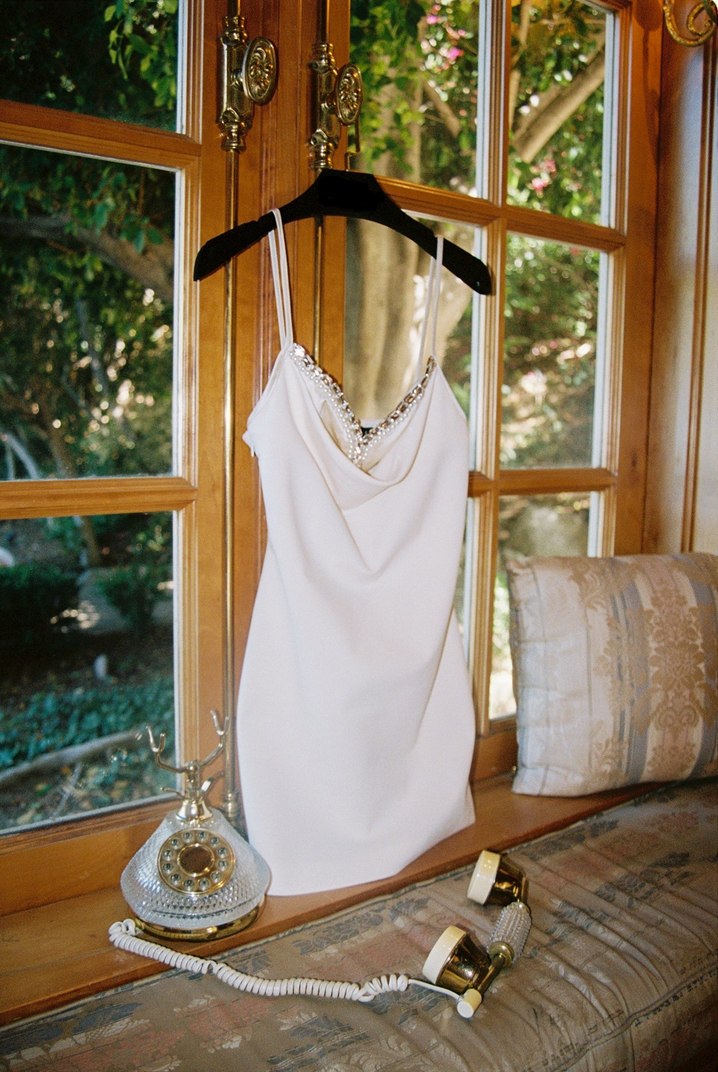 ELEGANT WHITE ELSIE DRESS FOR WEDDING GUEST