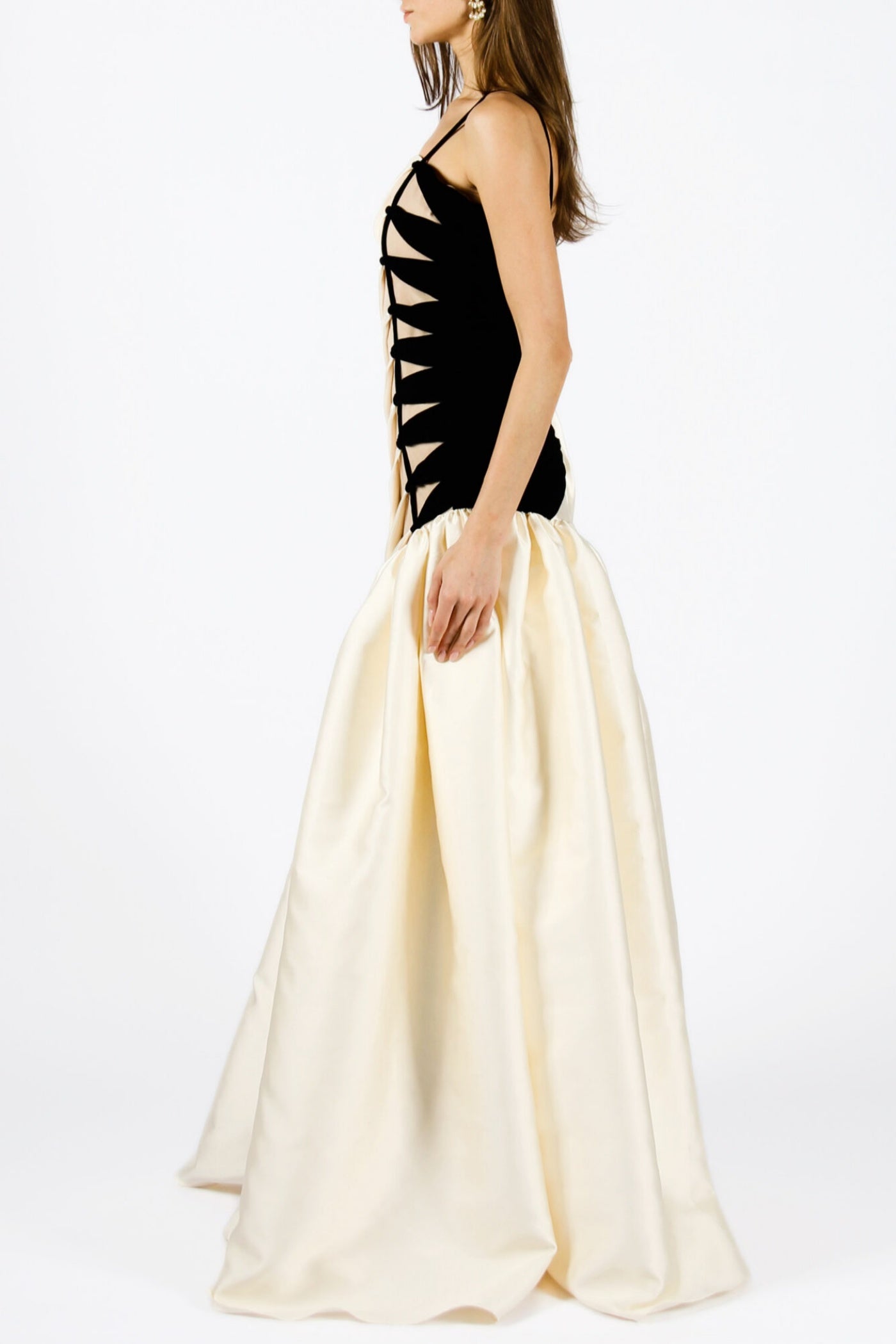 ONE SHOULDER SATIN RUCHED MAXI DRESS FOR EVENING