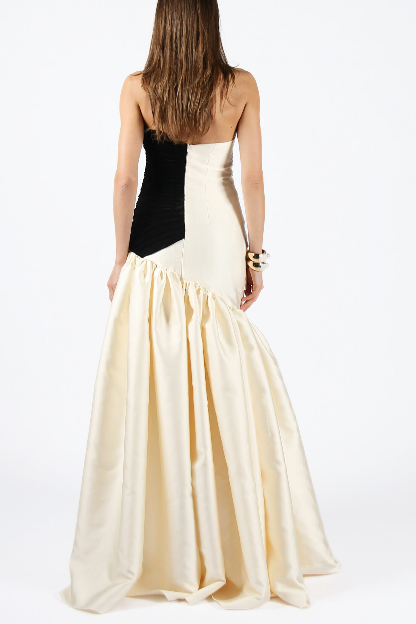 ONE SHOULDER SATIN RUCHED MAXI DRESS FOR EVENING