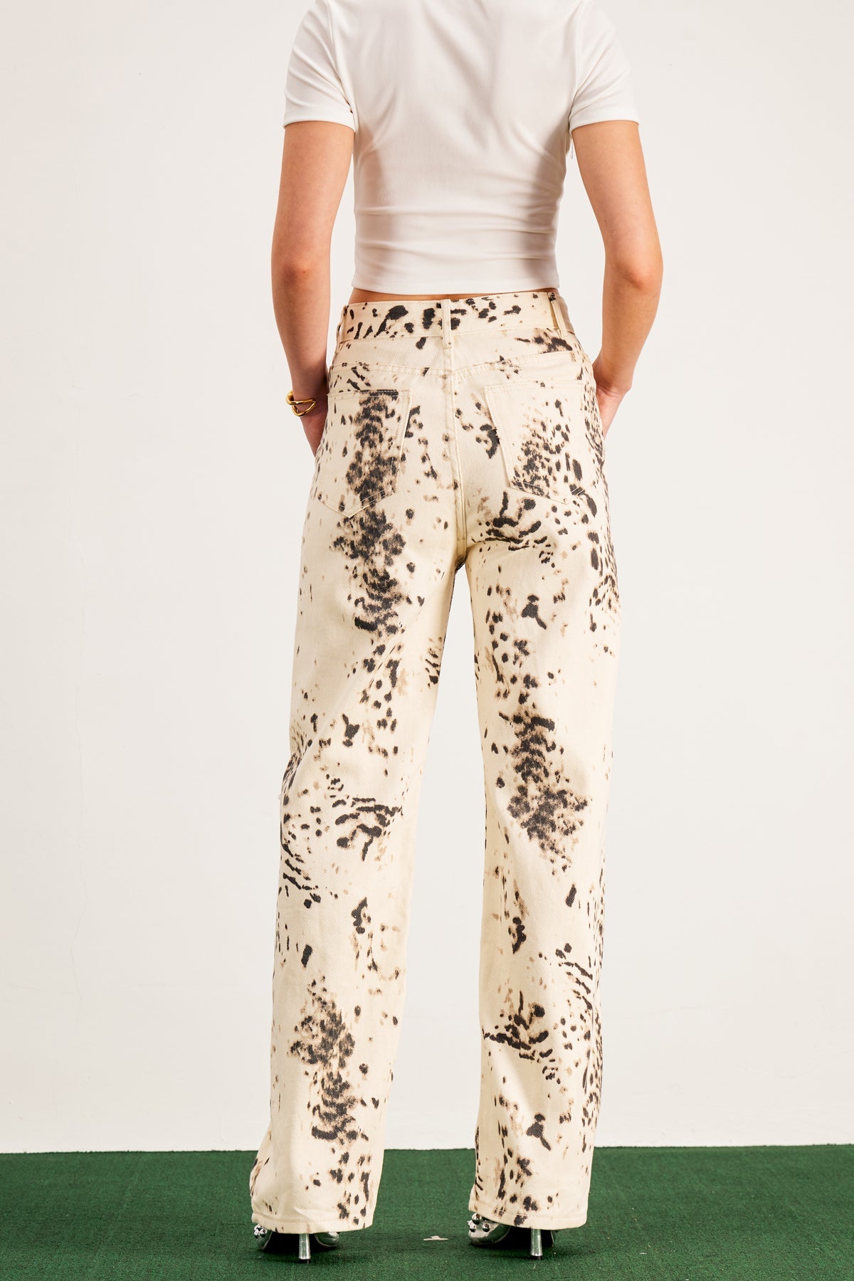 BLEACHED LEOPARD CARGO PANTS - STREETWEAR ESSENTIAL