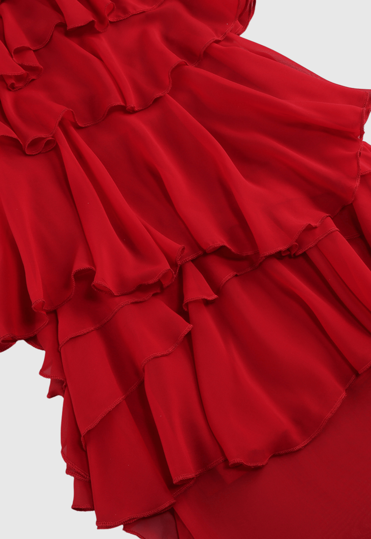 BEDELIA FLORAL HALTER RUFFLE MIDI DRESS