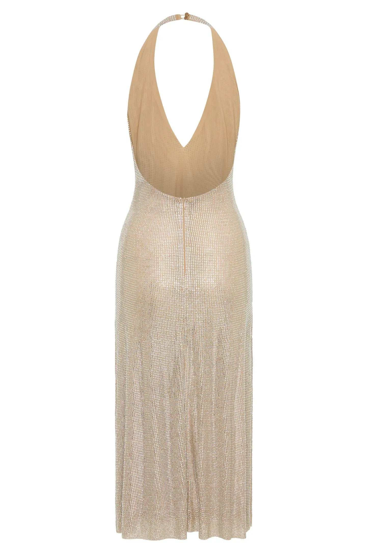 DAZZLING HALTER MIDI DRESS, COCKTAIL PARTY