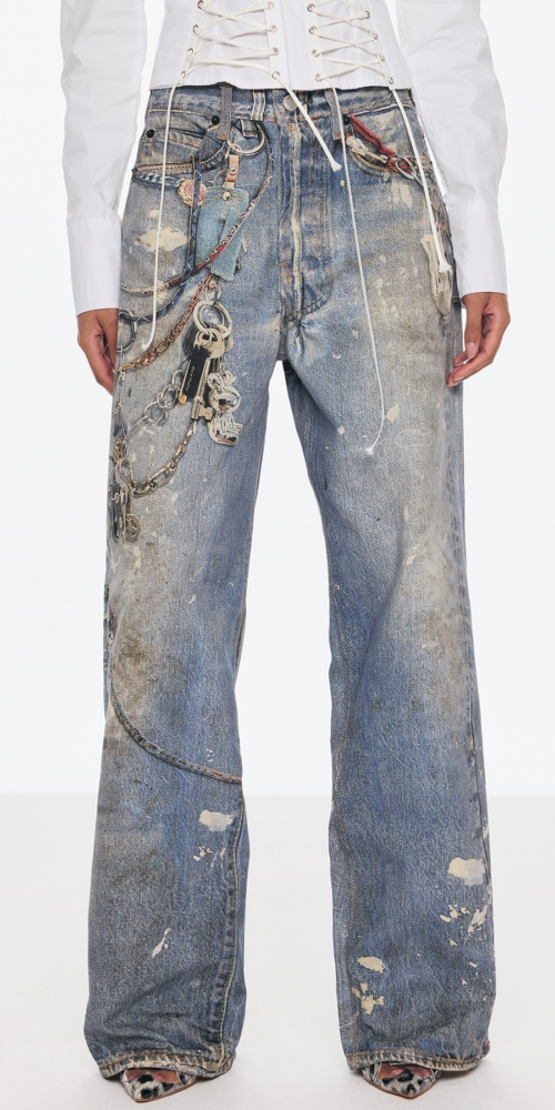 Prima Print Barrel Jeans Prima Print Barrel Jeans