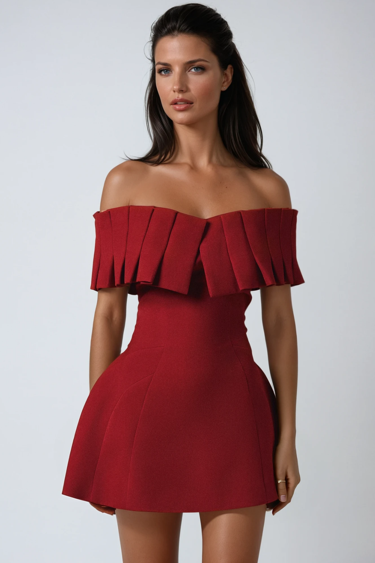BRAAM STRAPLESS RUCHED MINI DRESS, COCKTAIL