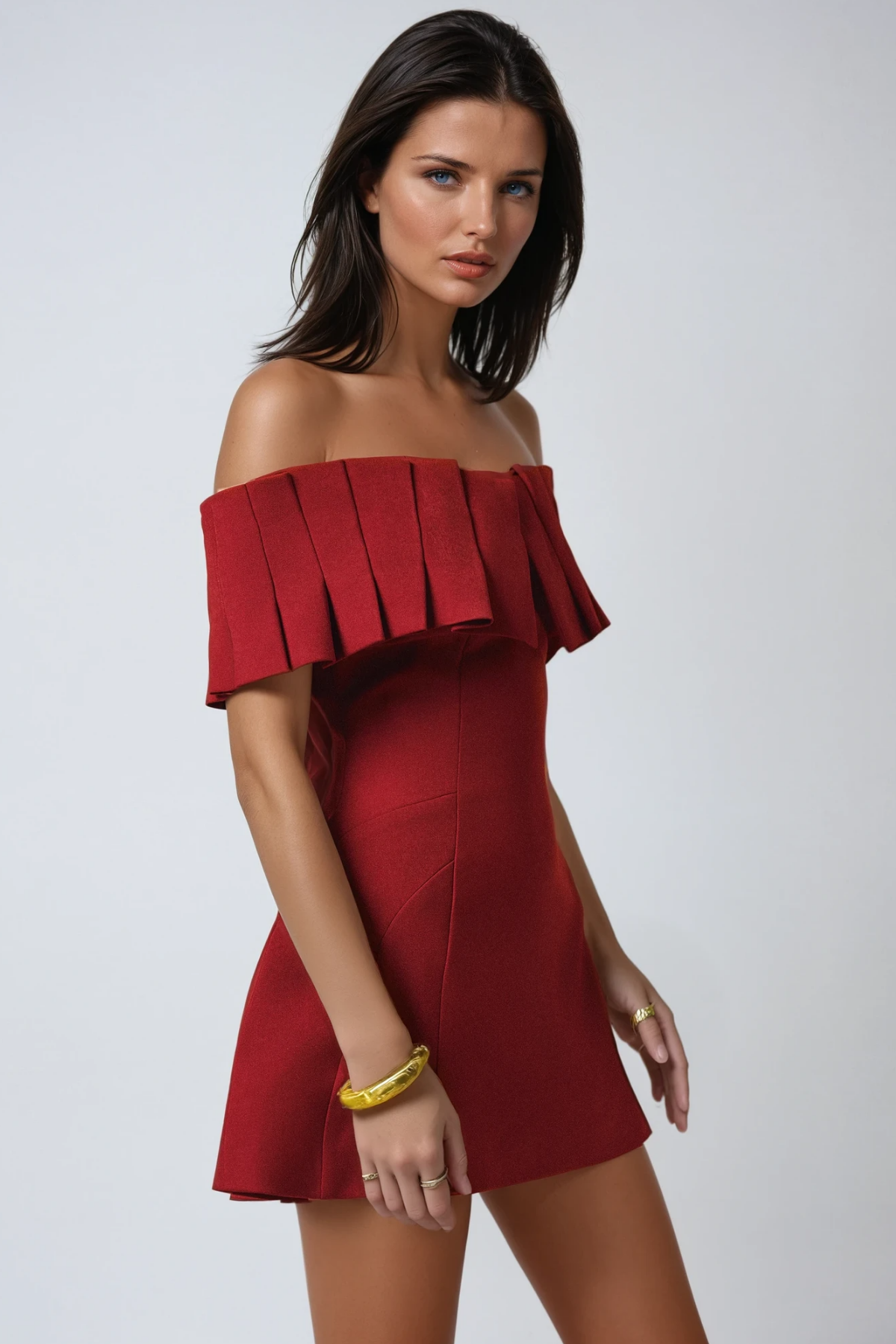 BRAAM STRAPLESS RUCHED MINI DRESS, COCKTAIL