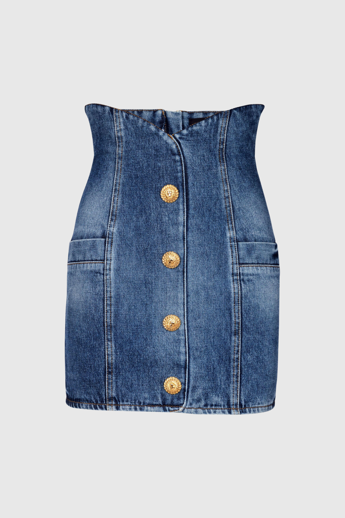 BRITTIA BUTTON DENIM JACKET, CASUAL OVERSIZED STREETWEAR